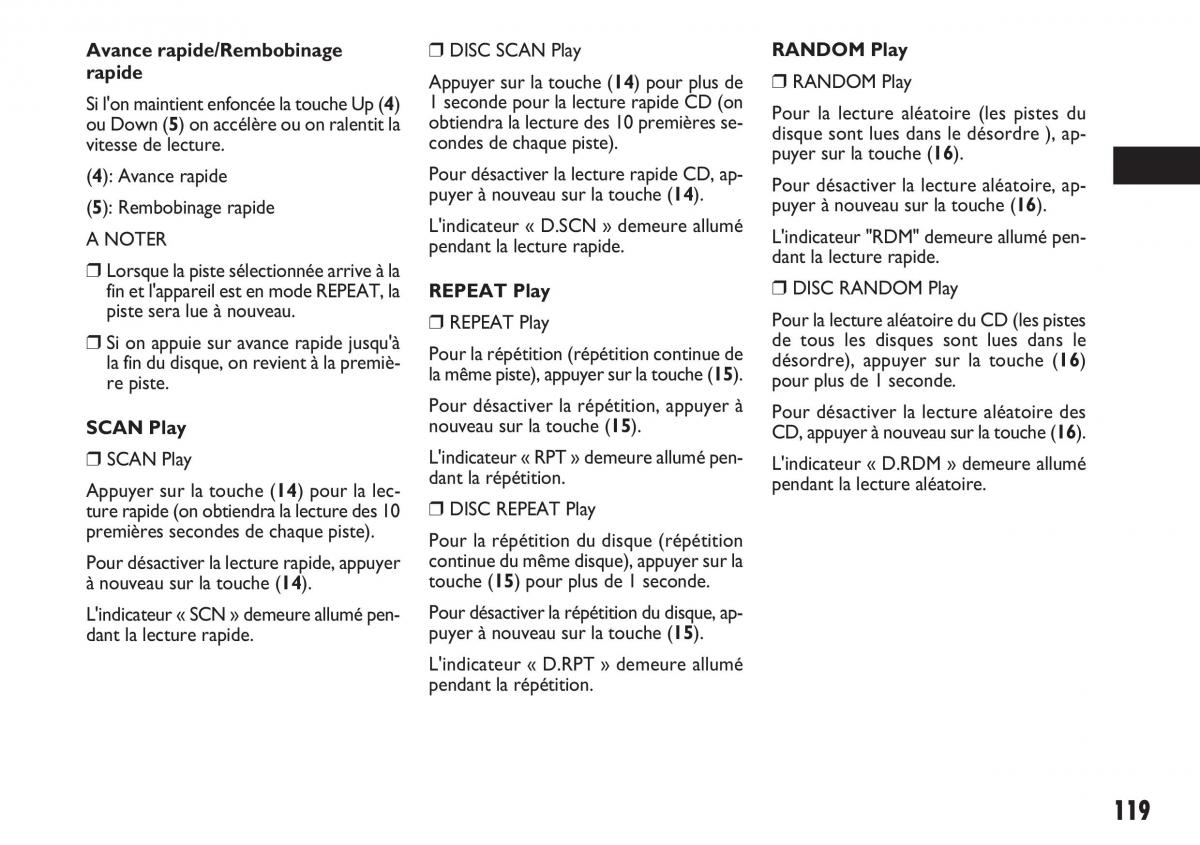 Fiat Sedici manuel du proprietaire / page 120