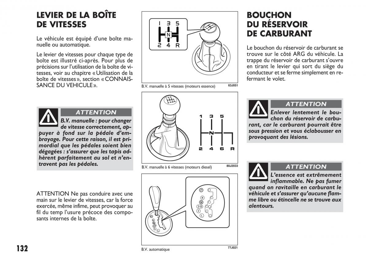 Fiat Sedici manuel du proprietaire / page 133