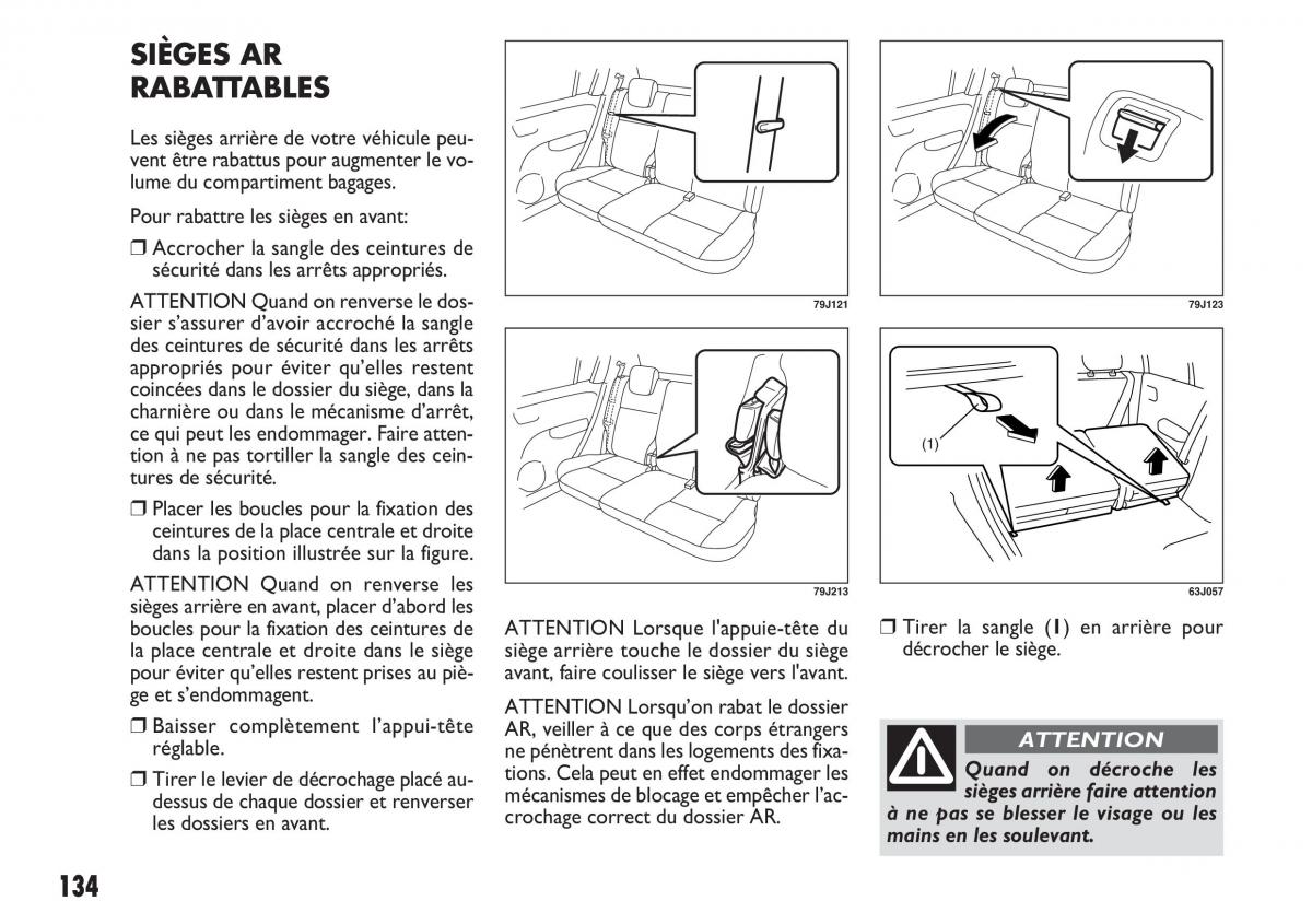 Fiat Sedici manuel du proprietaire / page 135