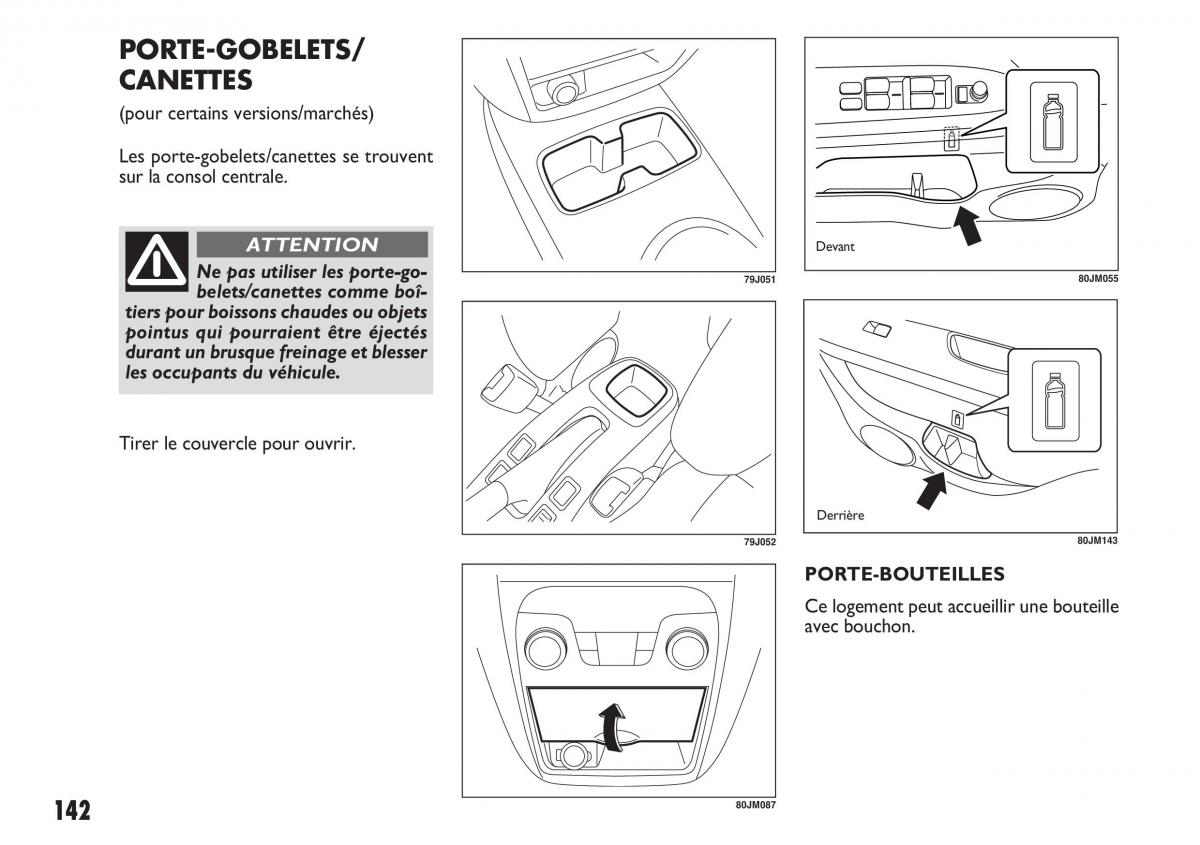 Fiat Sedici manuel du proprietaire / page 143