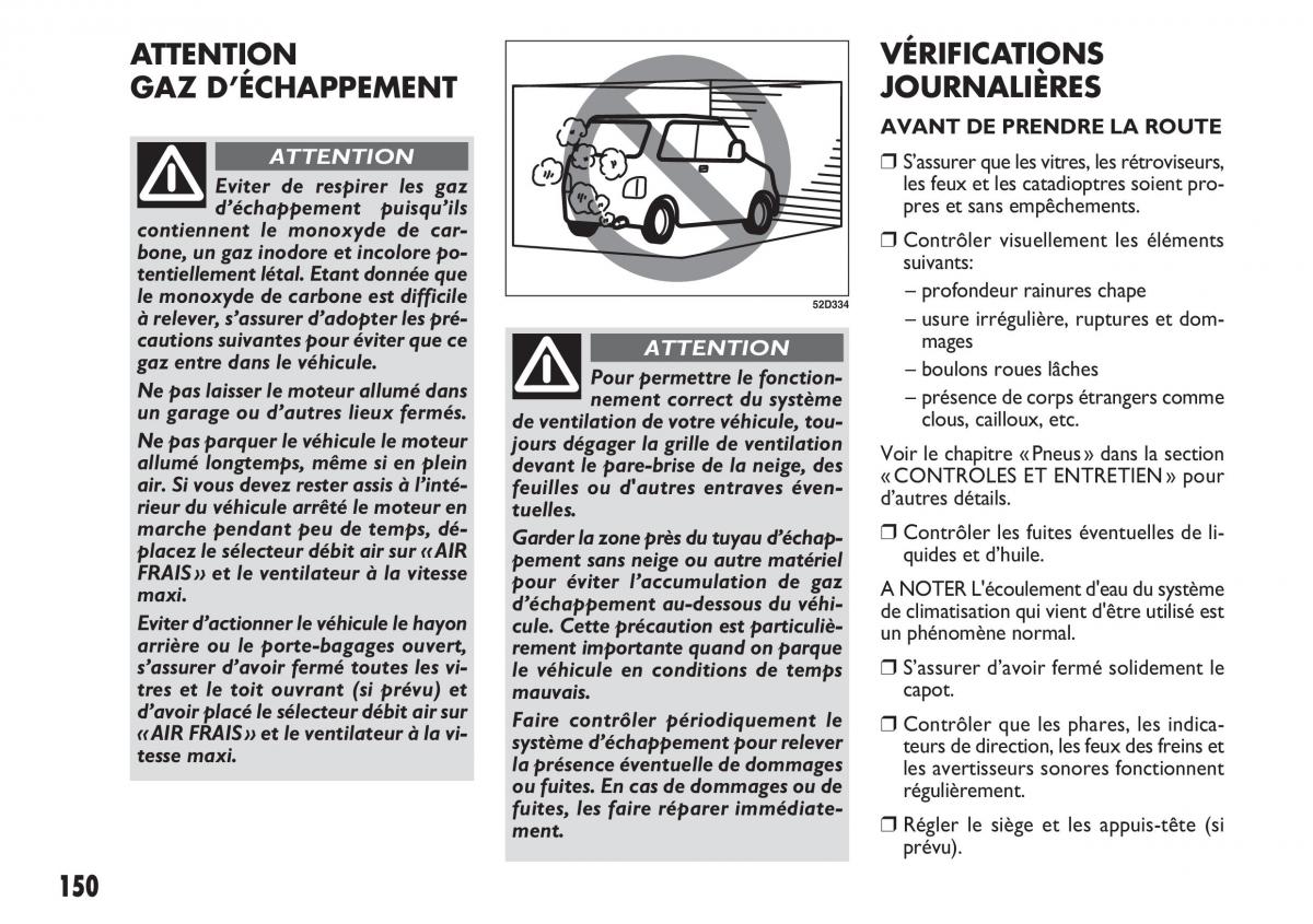 Fiat Sedici manuel du proprietaire / page 151