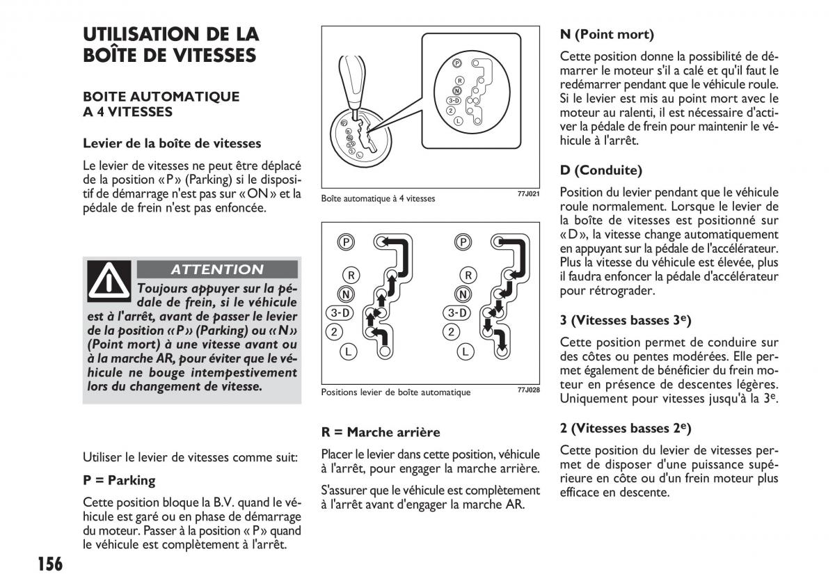 Fiat Sedici manuel du proprietaire / page 157