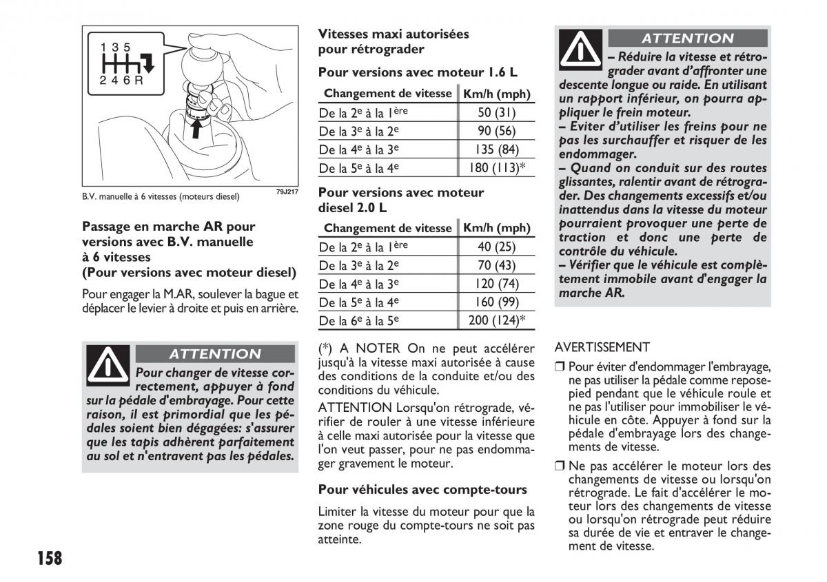 Fiat Sedici manuel du proprietaire / page 159