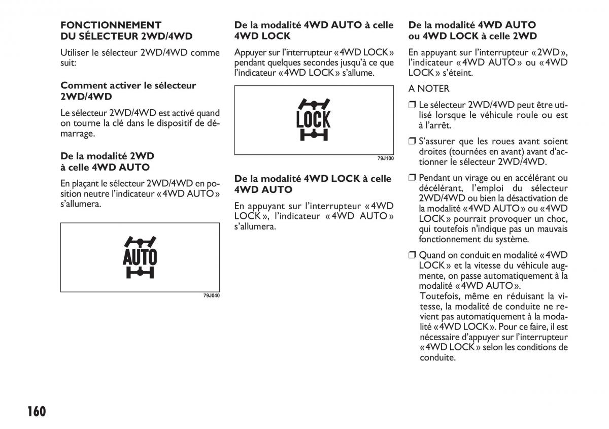 Fiat Sedici manuel du proprietaire / page 161