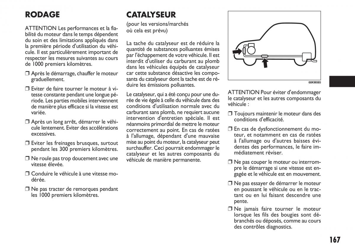 Fiat Sedici manuel du proprietaire / page 168