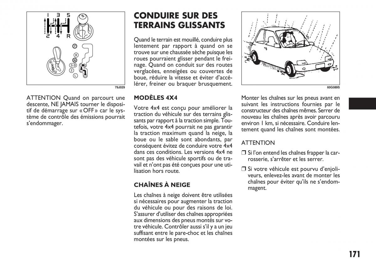 Fiat Sedici manuel du proprietaire / page 172