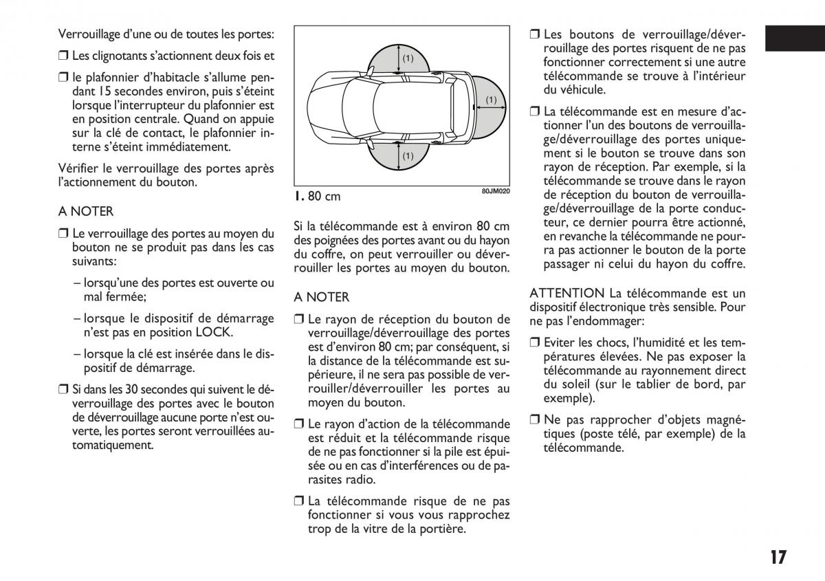 Fiat Sedici manuel du proprietaire / page 18