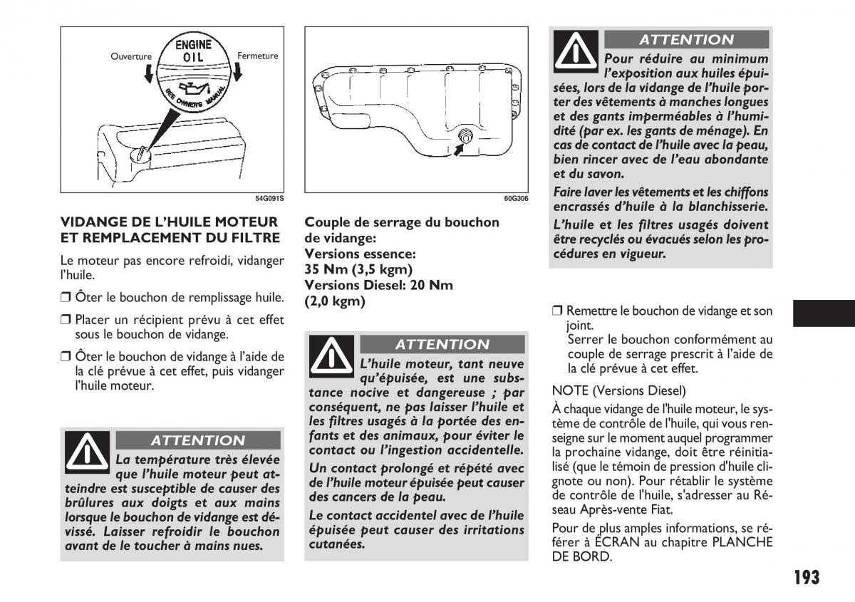 Fiat Sedici manuel du proprietaire / page 194