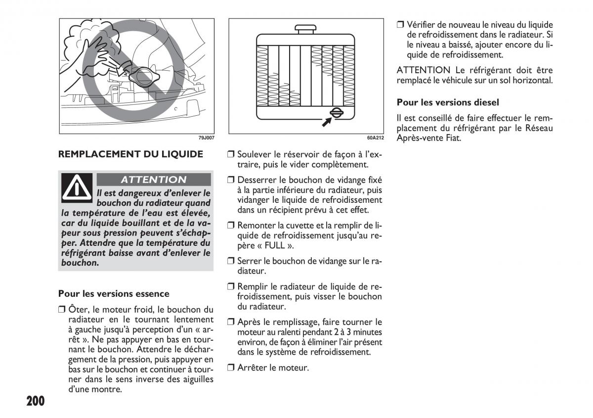 Fiat Sedici manuel du proprietaire / page 201