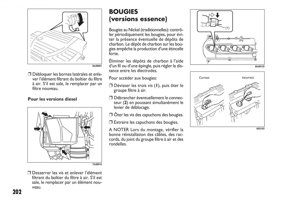 Fiat Sedici manuel du proprietaire / page 203