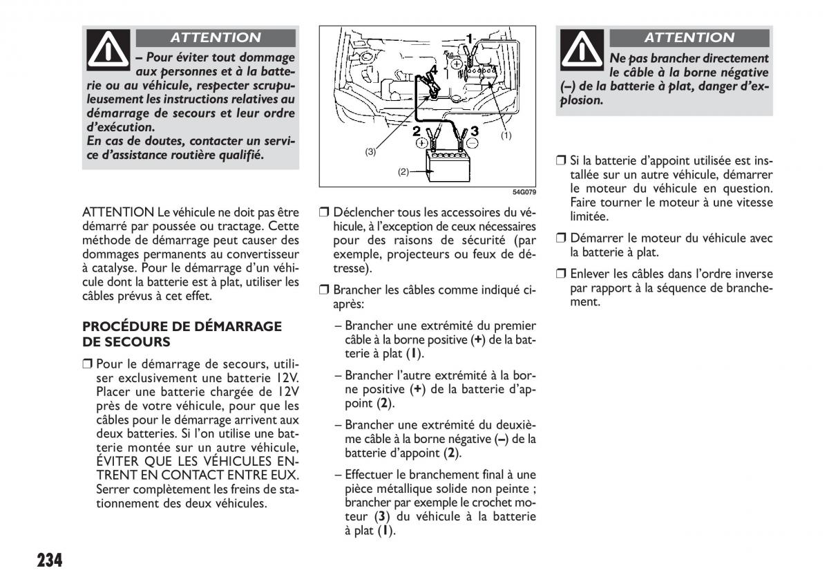 Fiat Sedici manuel du proprietaire / page 235