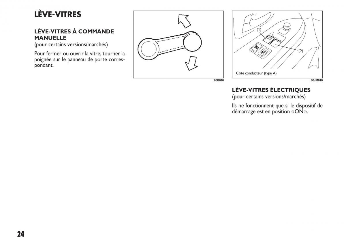 Fiat Sedici manuel du proprietaire / page 25