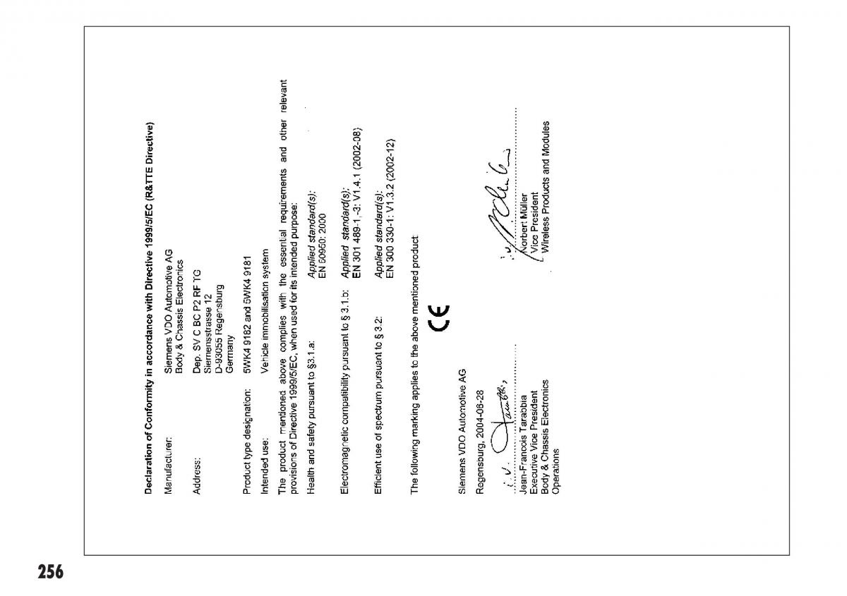 Fiat Sedici manuel du proprietaire / page 257