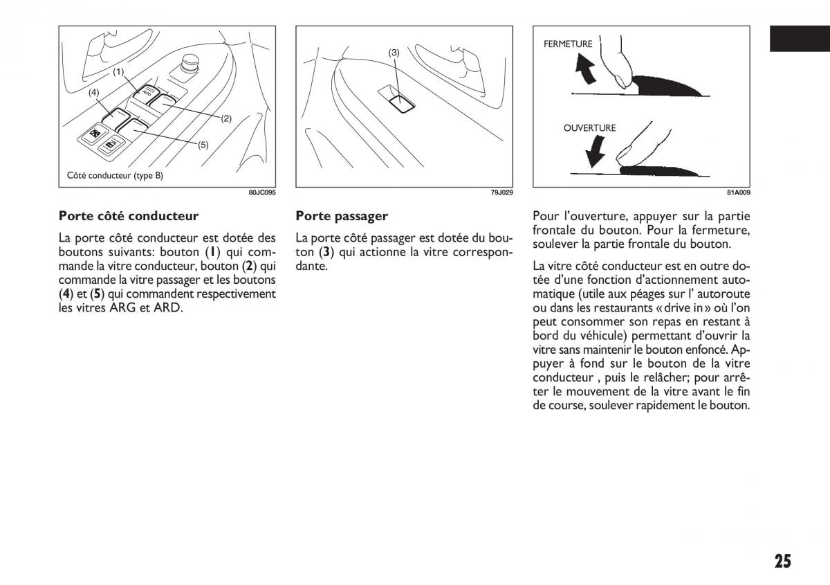 Fiat Sedici manuel du proprietaire / page 26