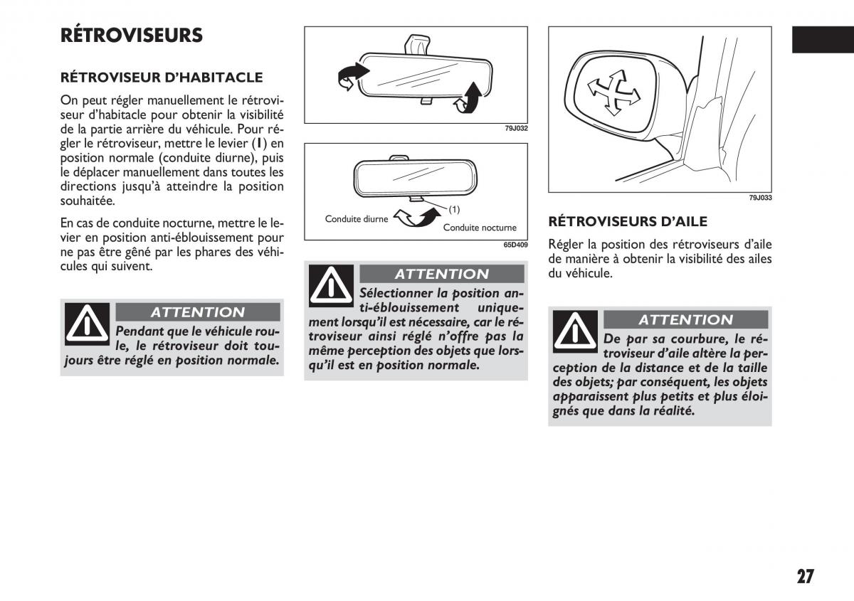 Fiat Sedici manuel du proprietaire / page 28