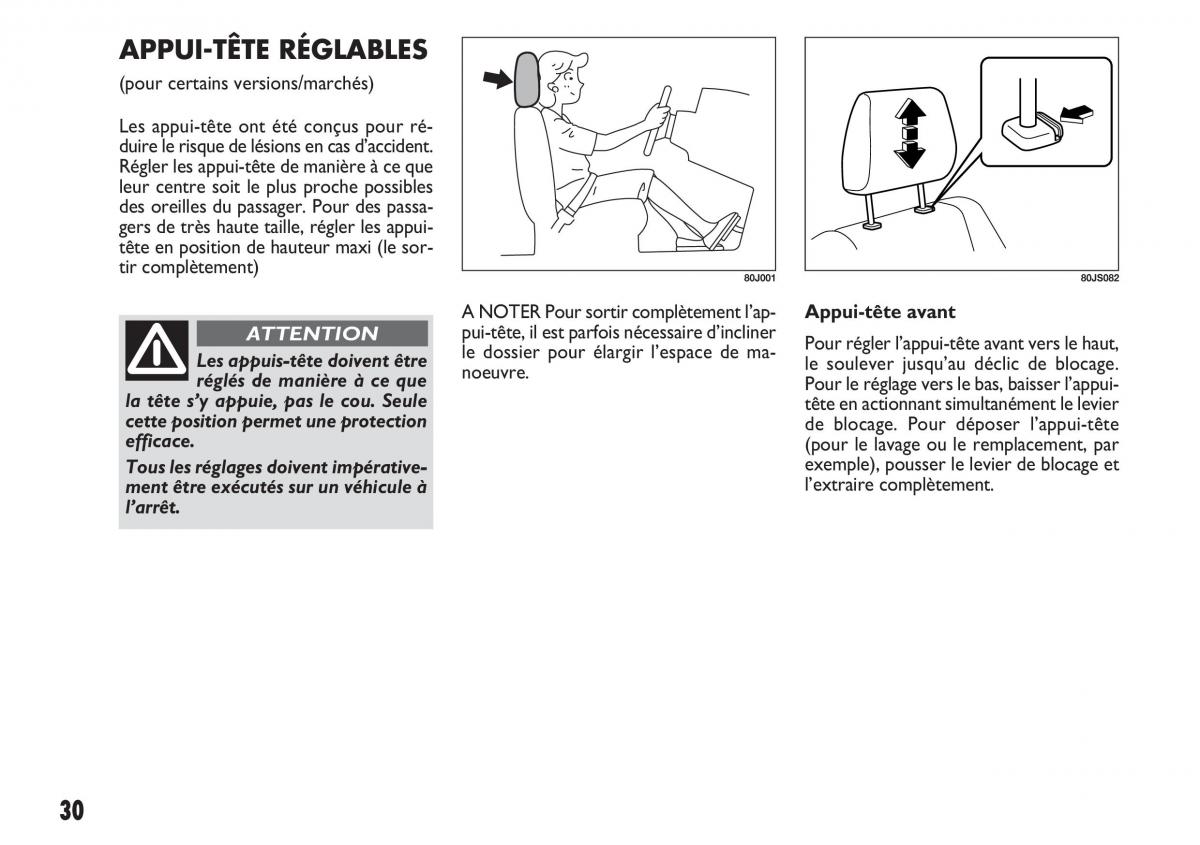 Fiat Sedici manuel du proprietaire / page 31