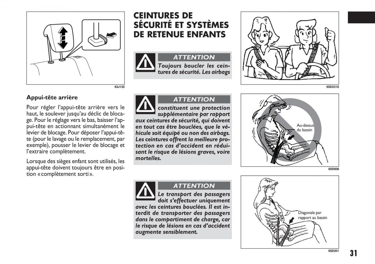 Fiat Sedici manuel du proprietaire / page 32