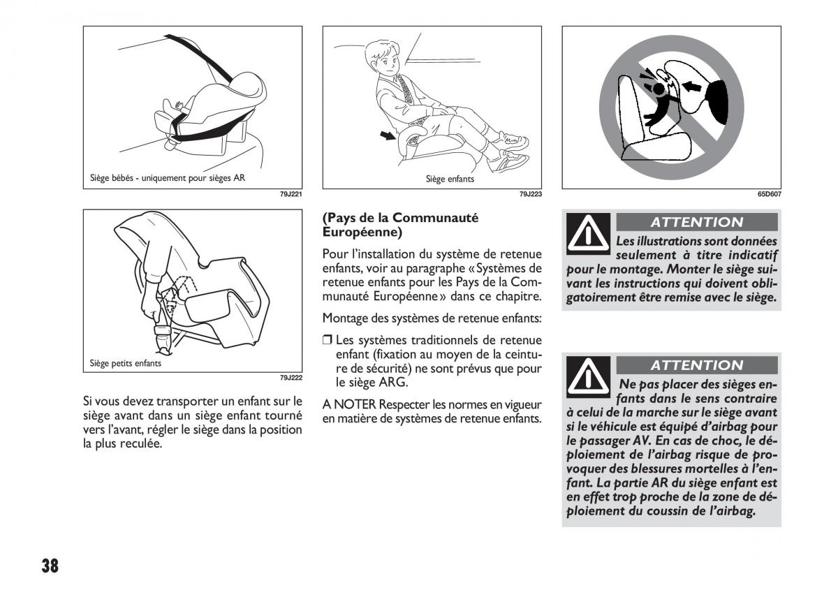 Fiat Sedici manuel du proprietaire / page 39