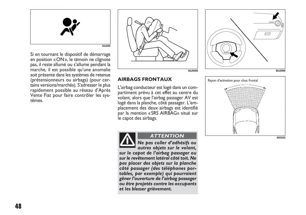 Fiat Sedici manuel du proprietaire / page 49