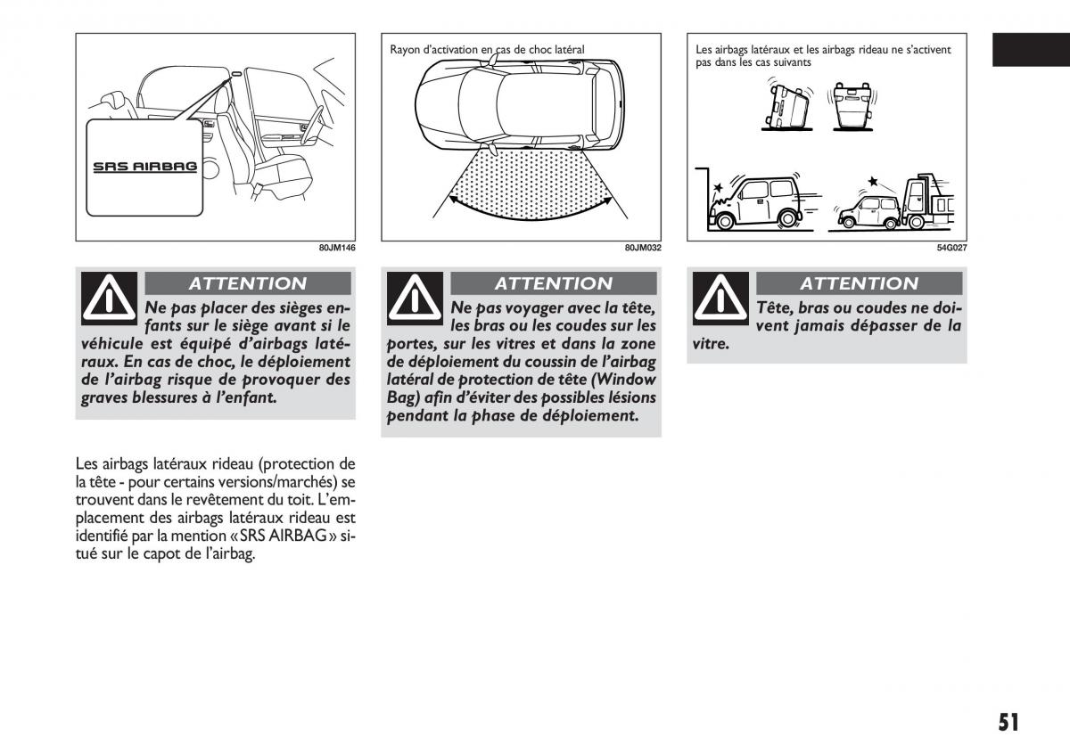 Fiat Sedici manuel du proprietaire / page 52