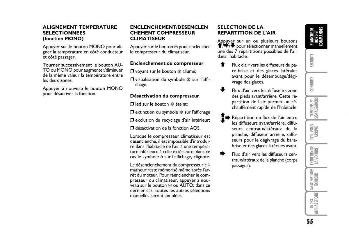 Fiat Stilo manuel du proprietaire / page 56