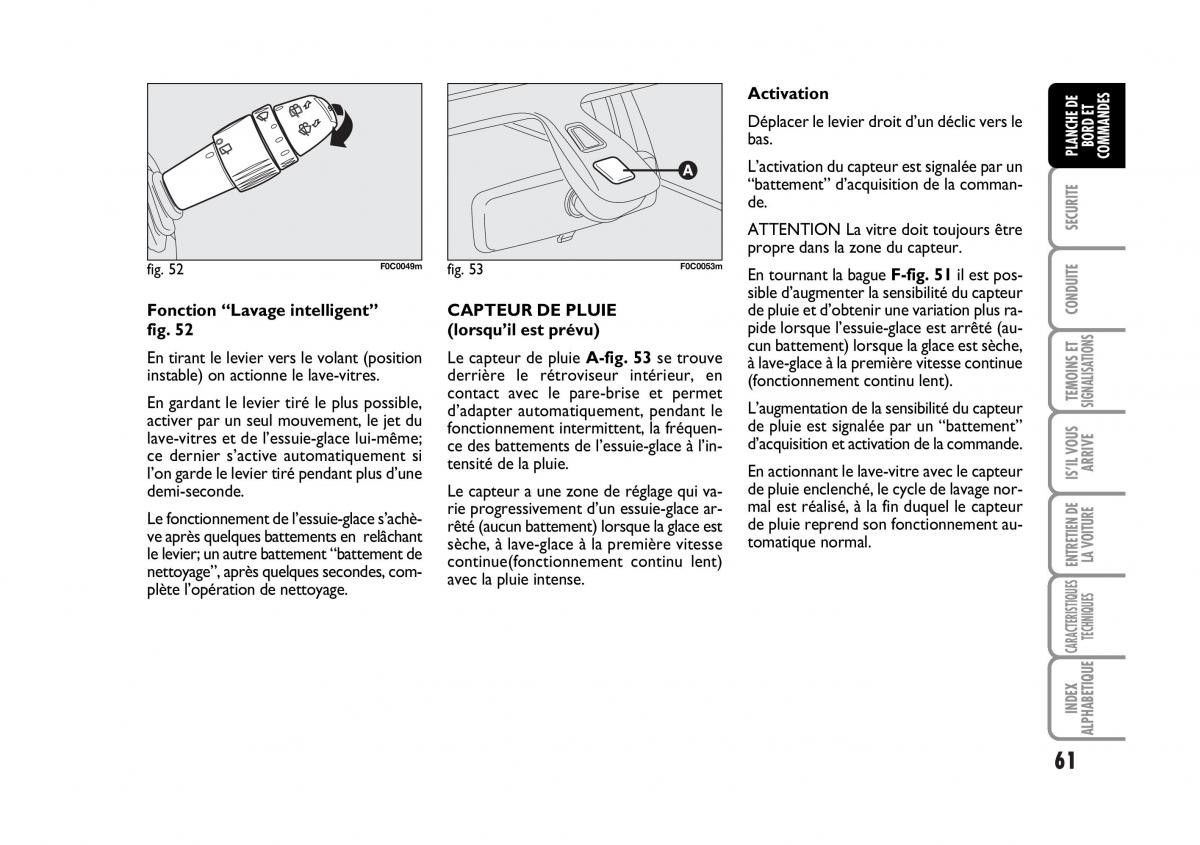 Fiat Stilo manuel du proprietaire / page 62