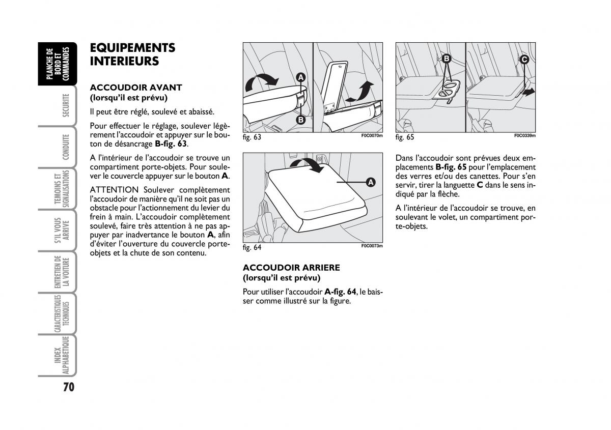 Fiat Stilo manuel du proprietaire / page 71