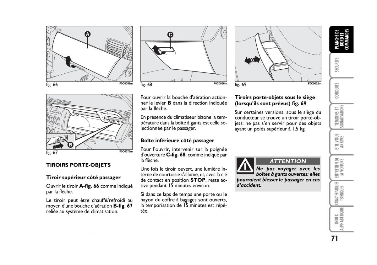 Fiat Stilo manuel du proprietaire / page 72