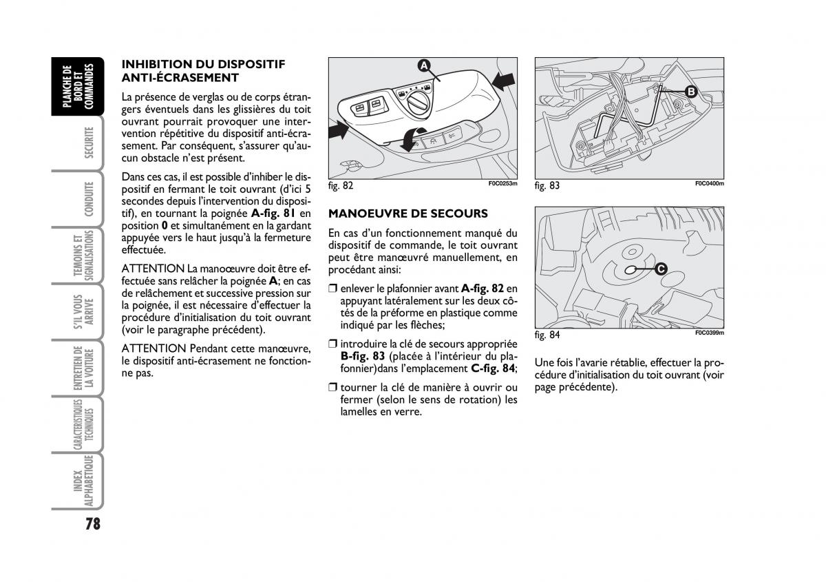 Fiat Stilo manuel du proprietaire / page 79