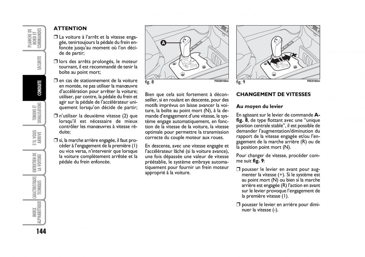 Fiat Stilo manuel du proprietaire / page 145