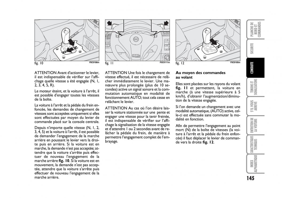 Fiat Stilo manuel du proprietaire / page 146