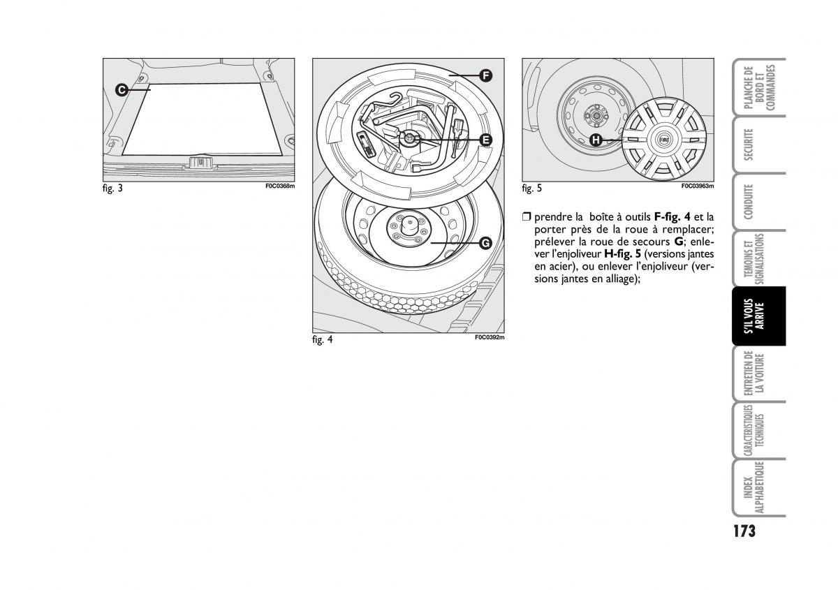 Fiat Stilo manuel du proprietaire / page 174