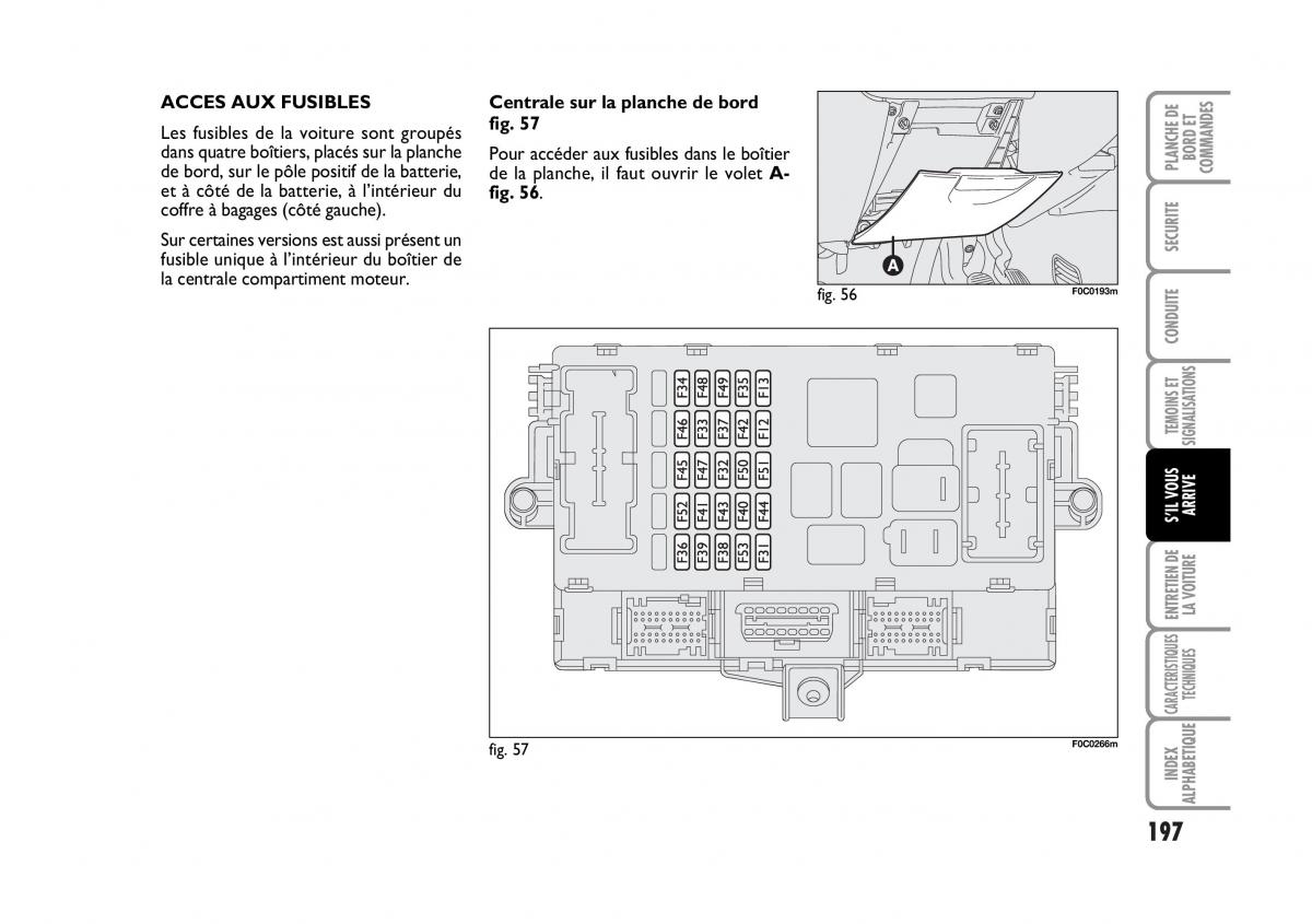 Fiat Stilo manuel du proprietaire / page 198