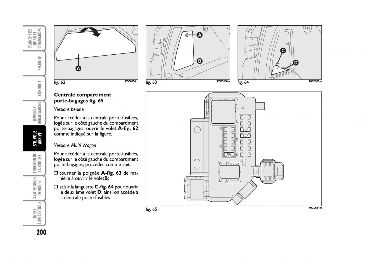 Fiat Stilo manuel du proprietaire / page 201