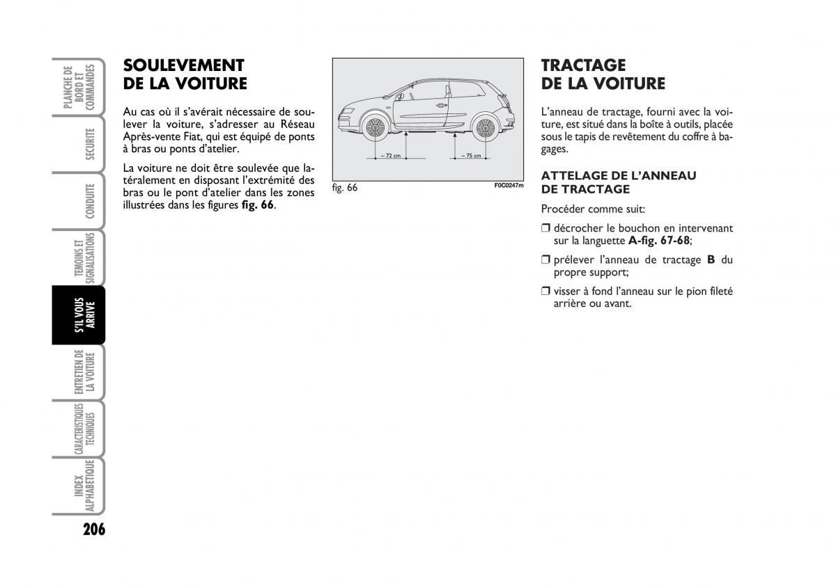 Fiat Stilo manuel du proprietaire / page 207