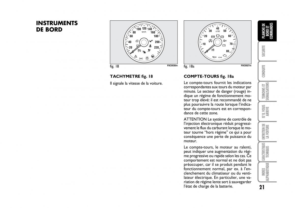 Fiat Stilo manuel du proprietaire / page 22