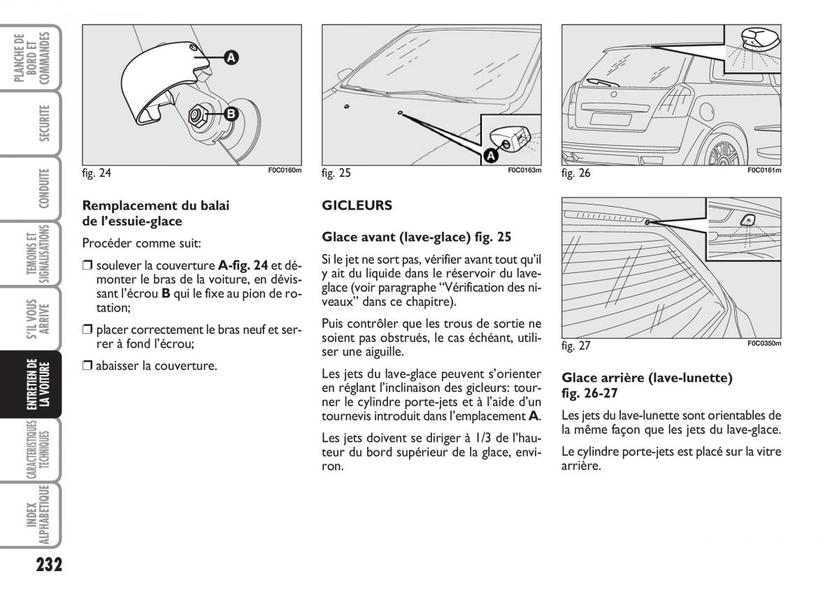 Fiat Stilo manuel du proprietaire / page 233