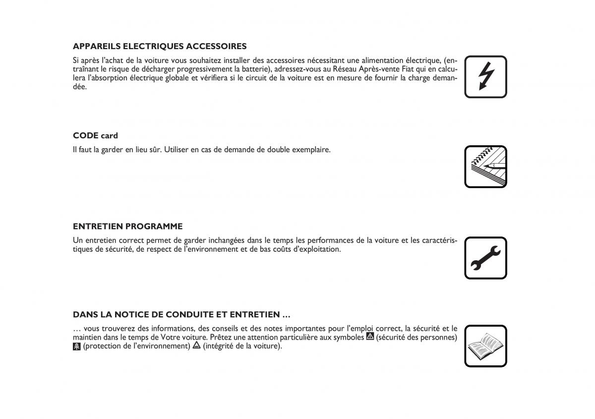 Fiat Stilo manuel du proprietaire / page 4