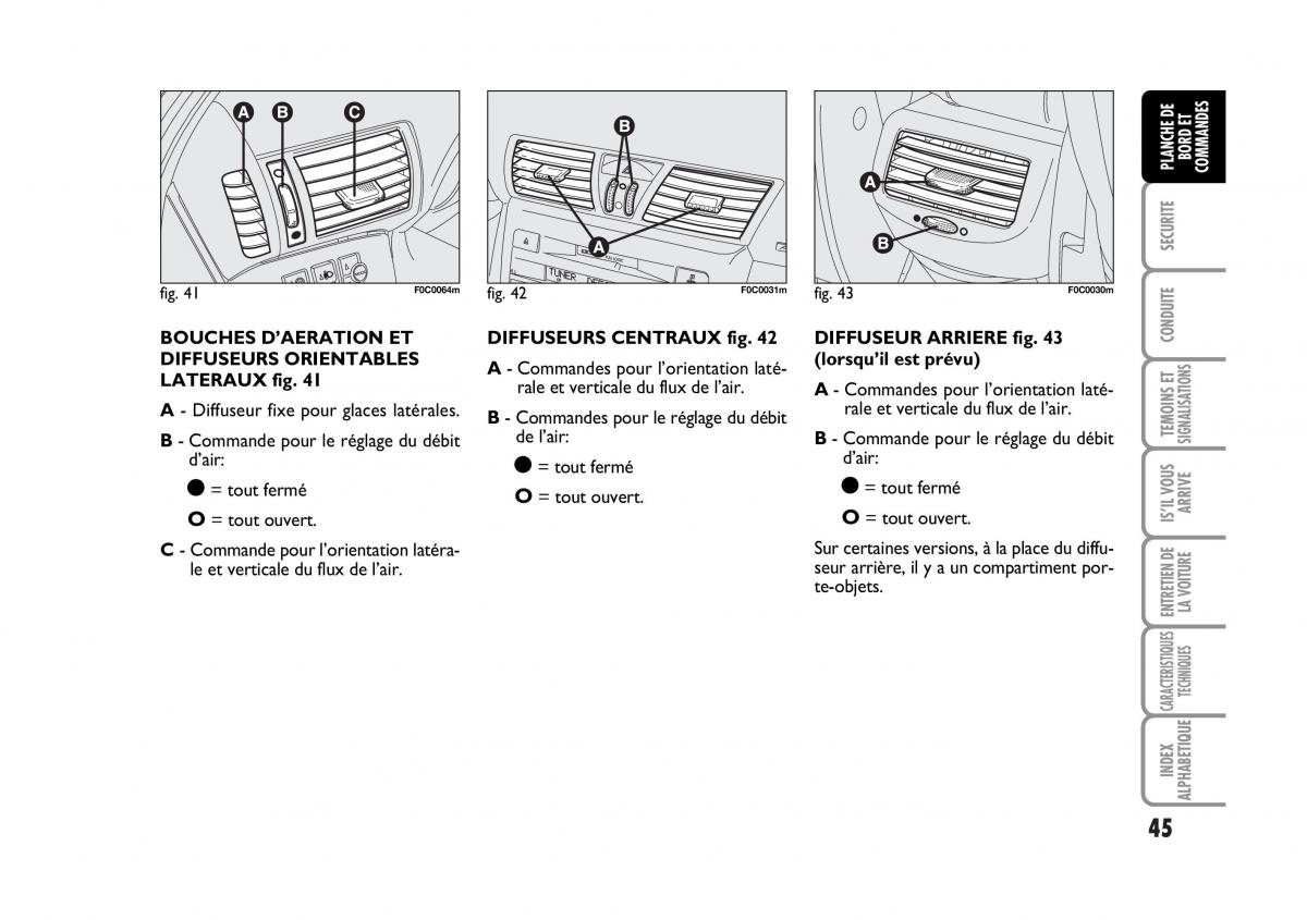 Fiat Stilo manuel du proprietaire / page 46