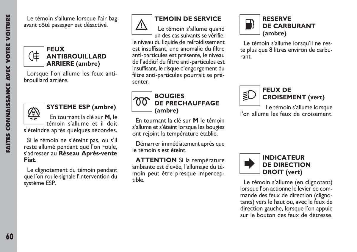 Fiat Ulysse manuel du proprietaire / page 61