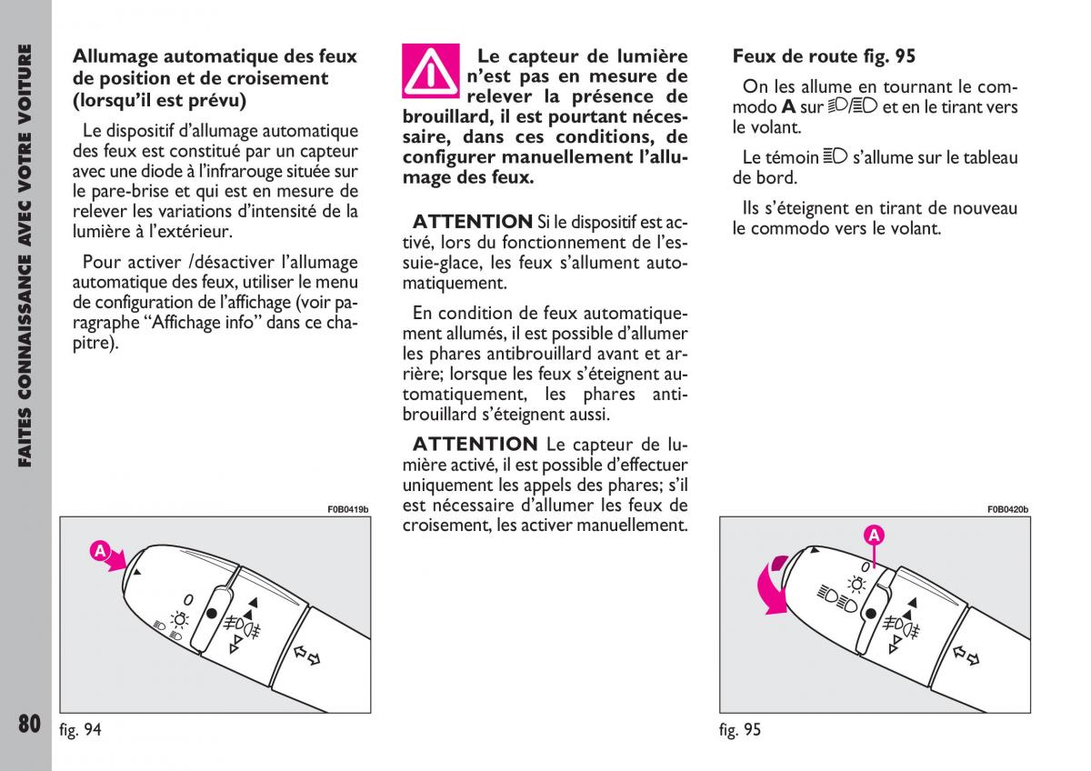 Fiat Ulysse manuel du proprietaire / page 81