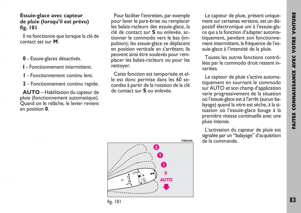 Fiat Ulysse manuel du proprietaire / page 84