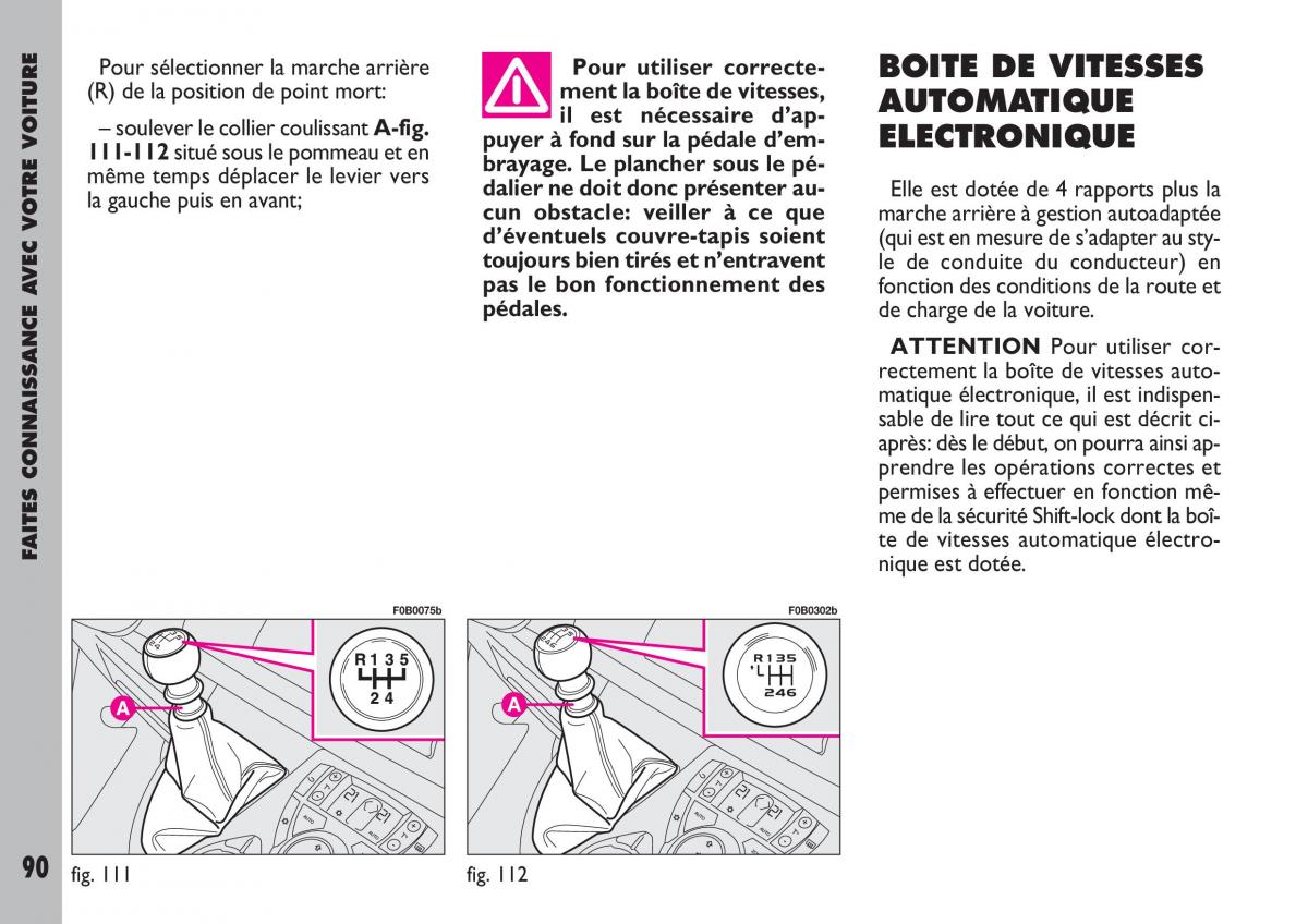 Fiat Ulysse manuel du proprietaire / page 91