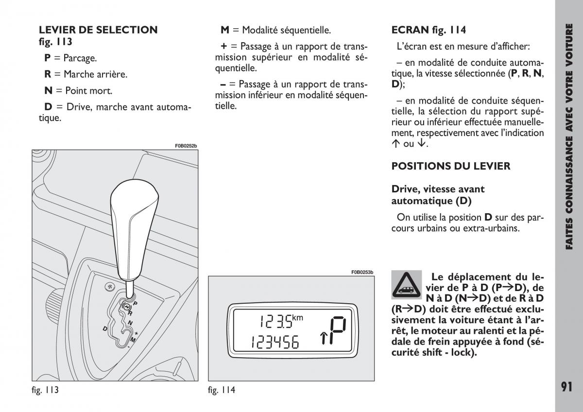 Fiat Ulysse manuel du proprietaire / page 92