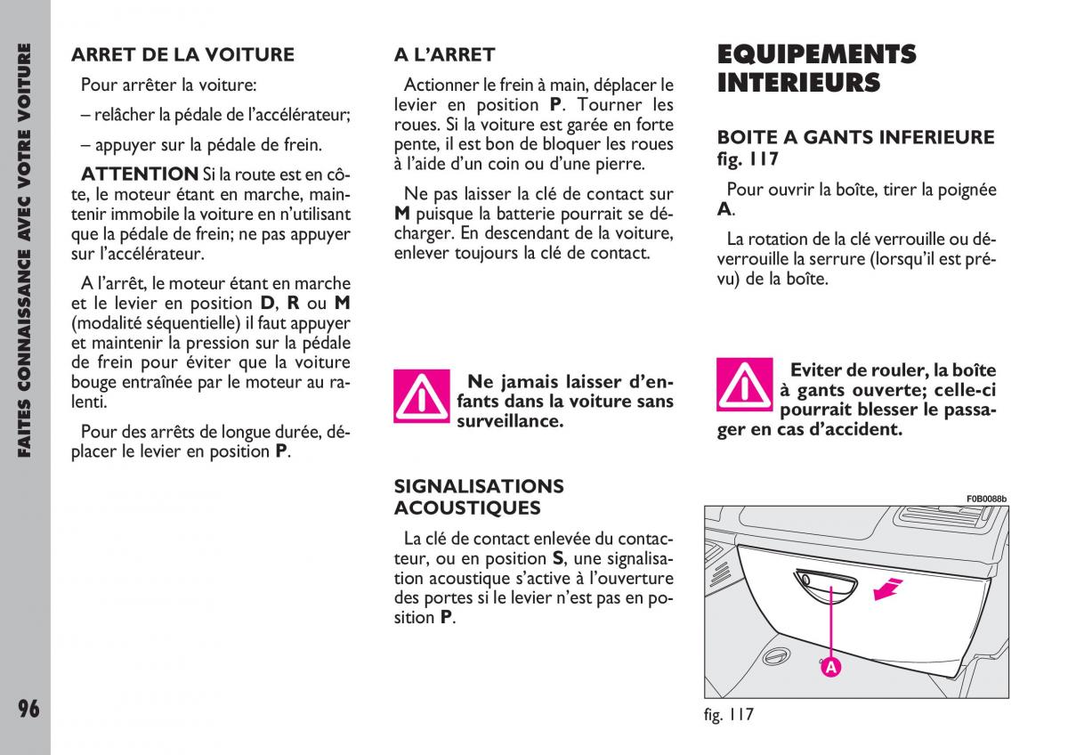 Fiat Ulysse manuel du proprietaire / page 97