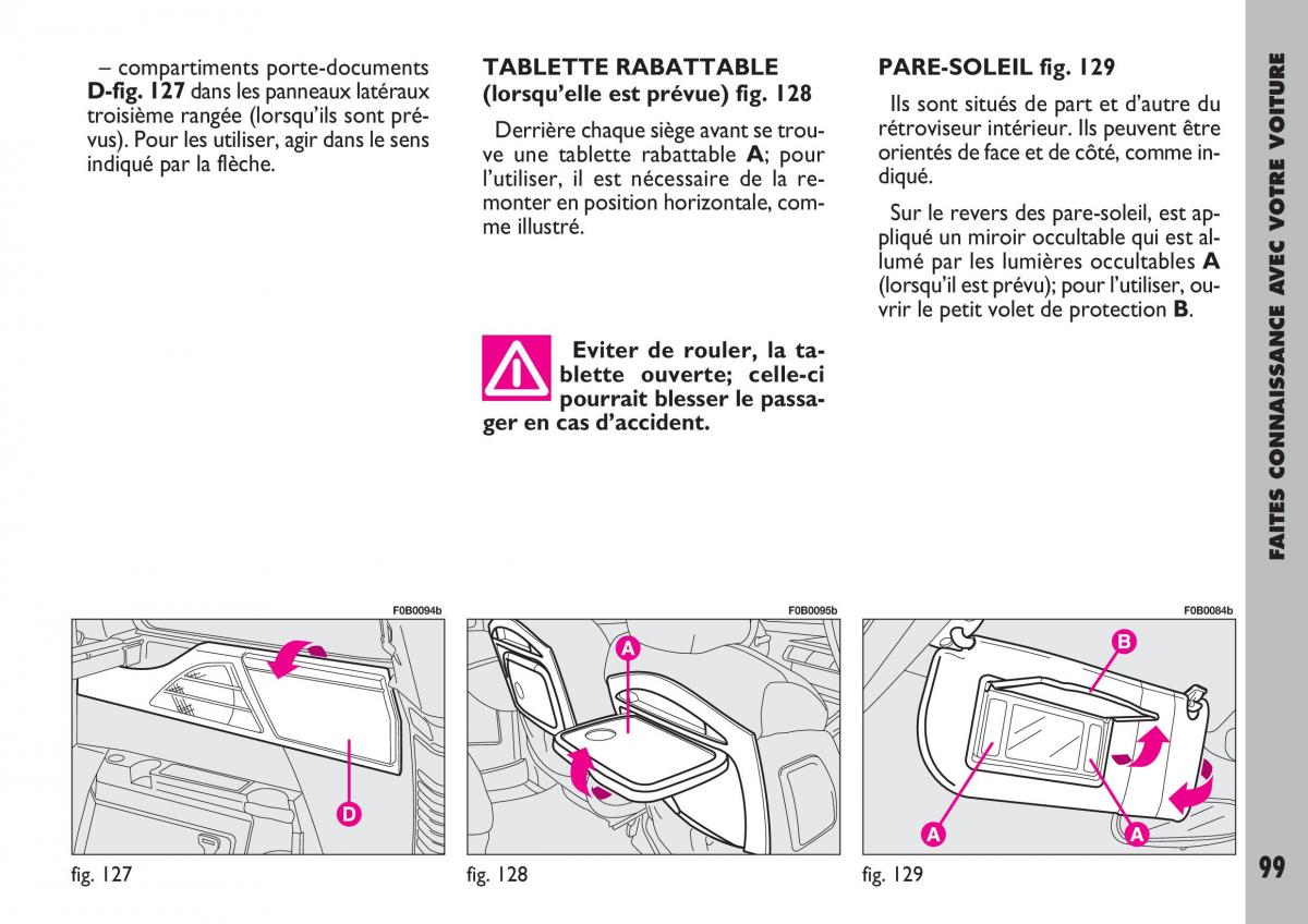 Fiat Ulysse manuel du proprietaire / page 100