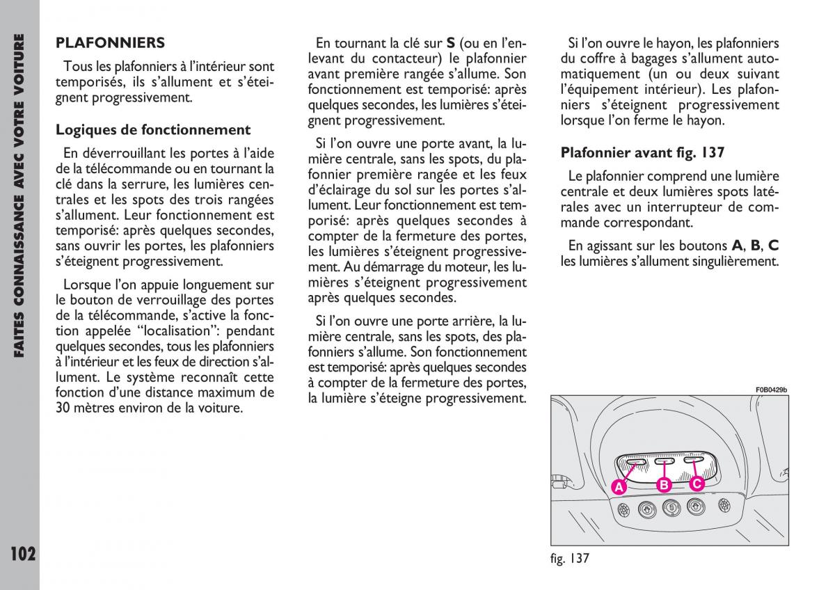 Fiat Ulysse manuel du proprietaire / page 103