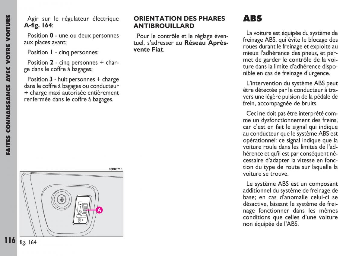 Fiat Ulysse manuel du proprietaire / page 117