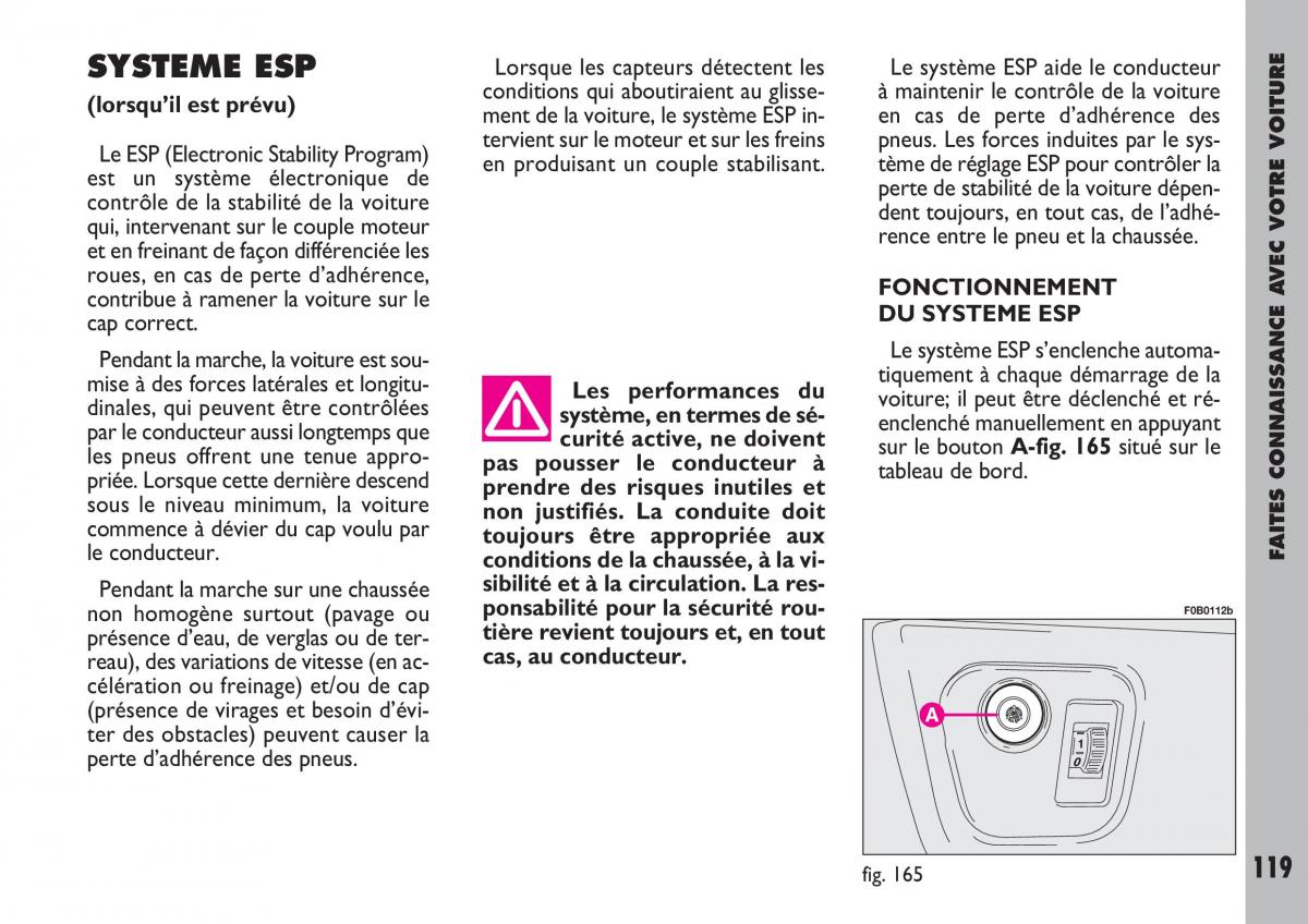 Fiat Ulysse manuel du proprietaire / page 120