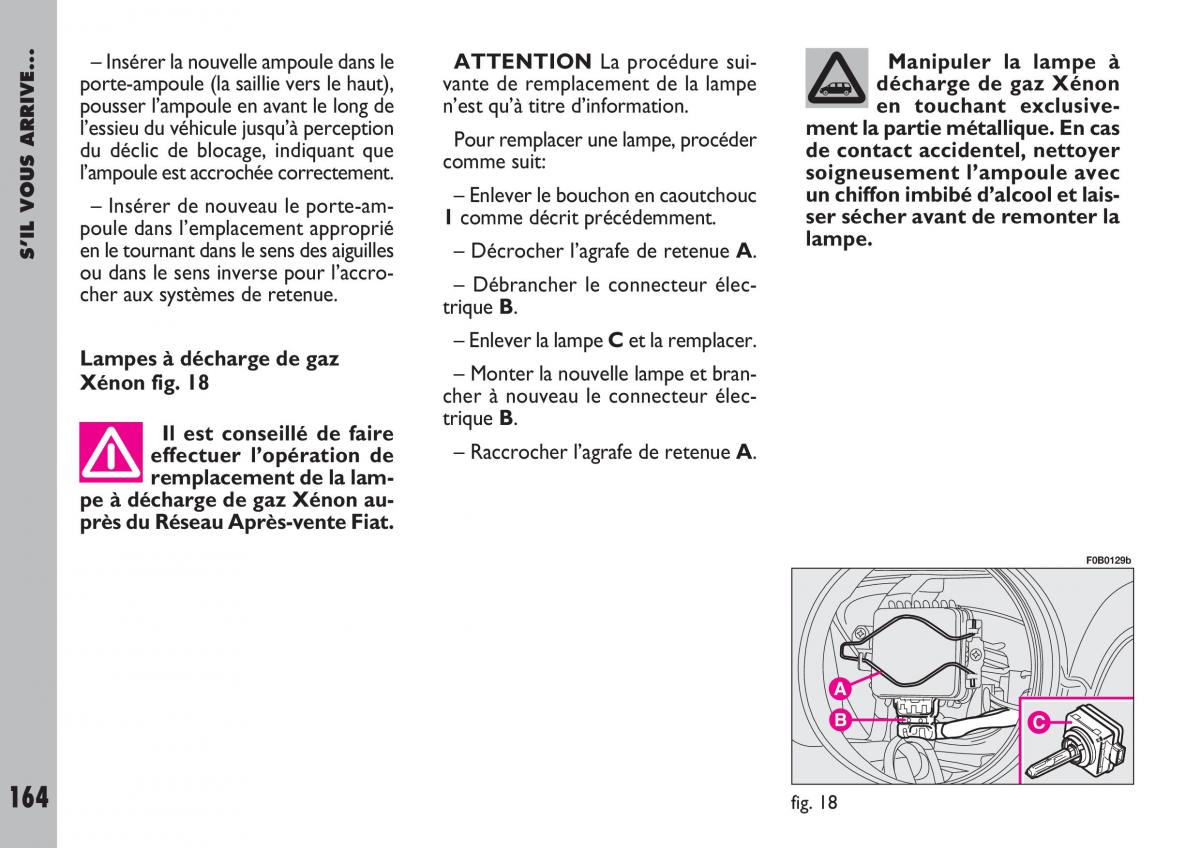 Fiat Ulysse manuel du proprietaire / page 165